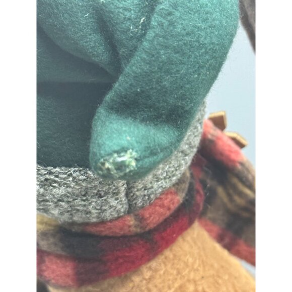 Christmas Standing Plush Moose Figurine With Holiday Decor 19" Tall READ - Picture 6 of 10